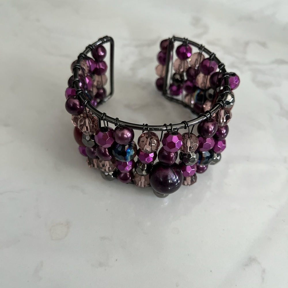 Cookie Lee Multicolor Beaded cuff Bracelet